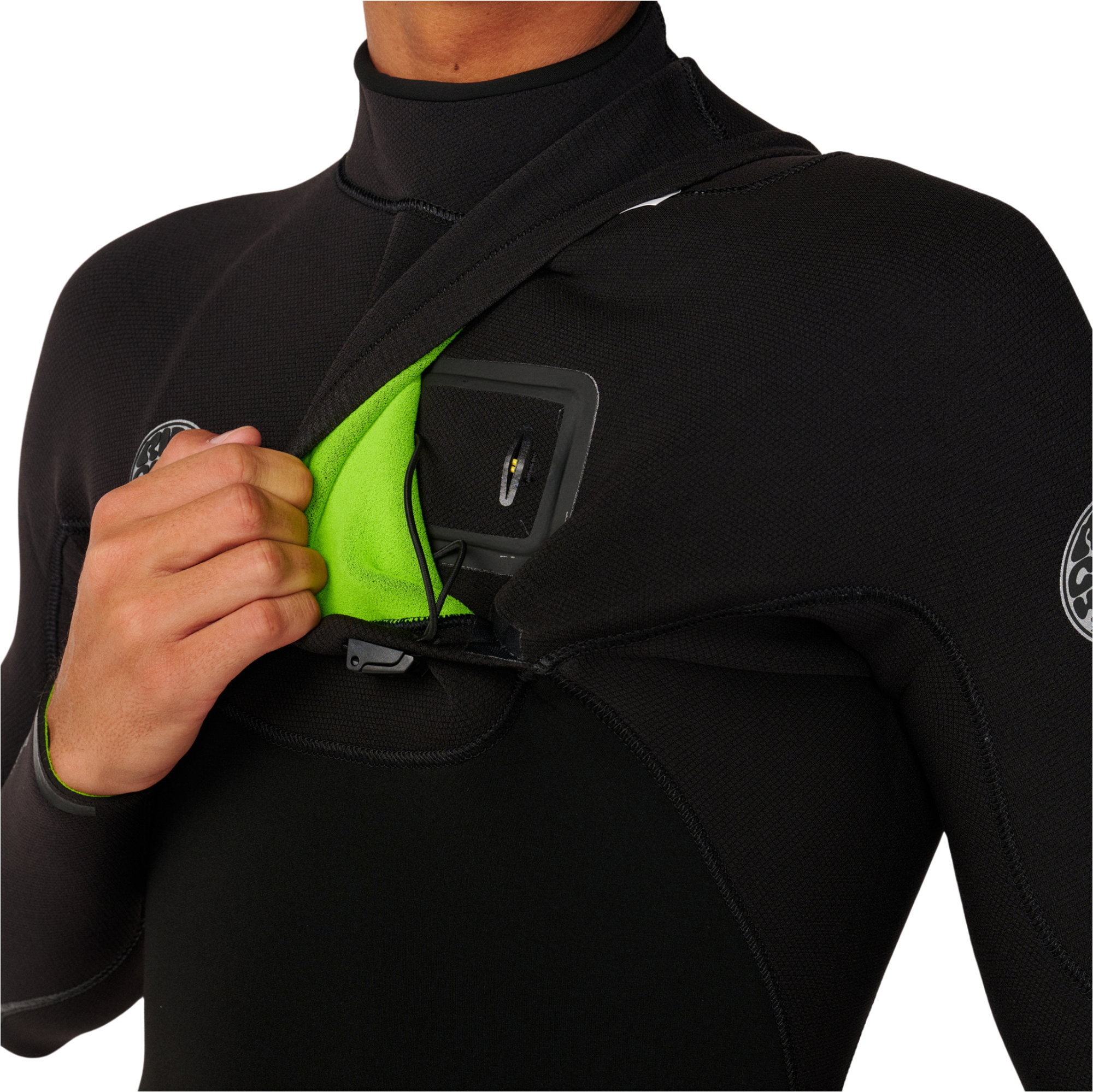 2027 Rip Curl Mens Elasto 5/4mm Zip Free Wetsuit 18VMFS - Black
